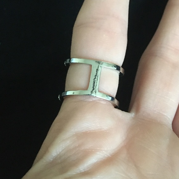 Light Blue Stone and White Rhinestone Fashion Jewelry Ring 7 - Picture 4 of 7